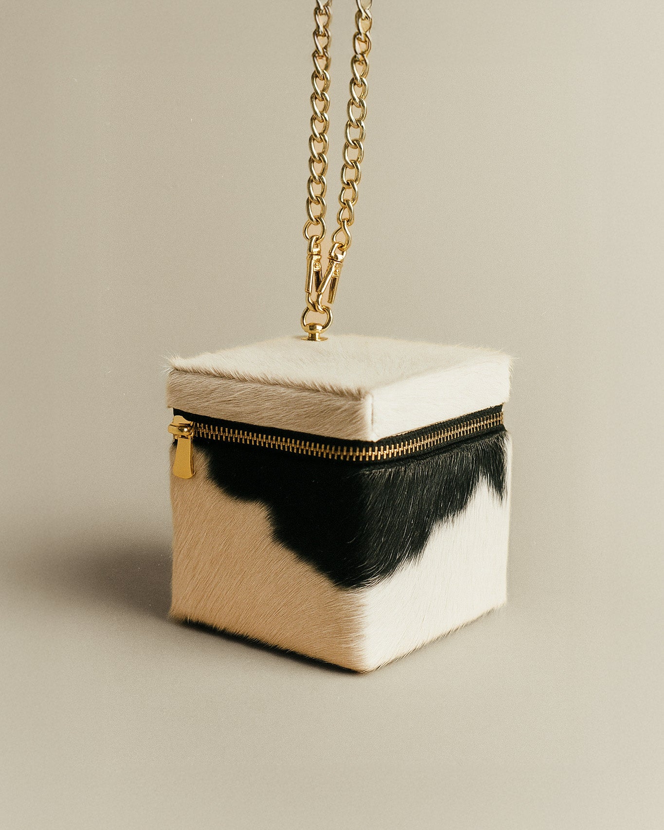 COW PIXEL BAG - COW FUR